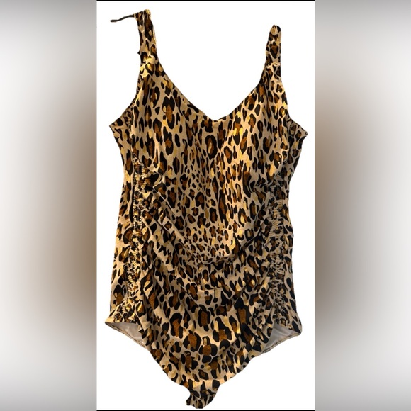 Leopard Maxine 24W One Piece Swimdress Swimsuit Animal Print